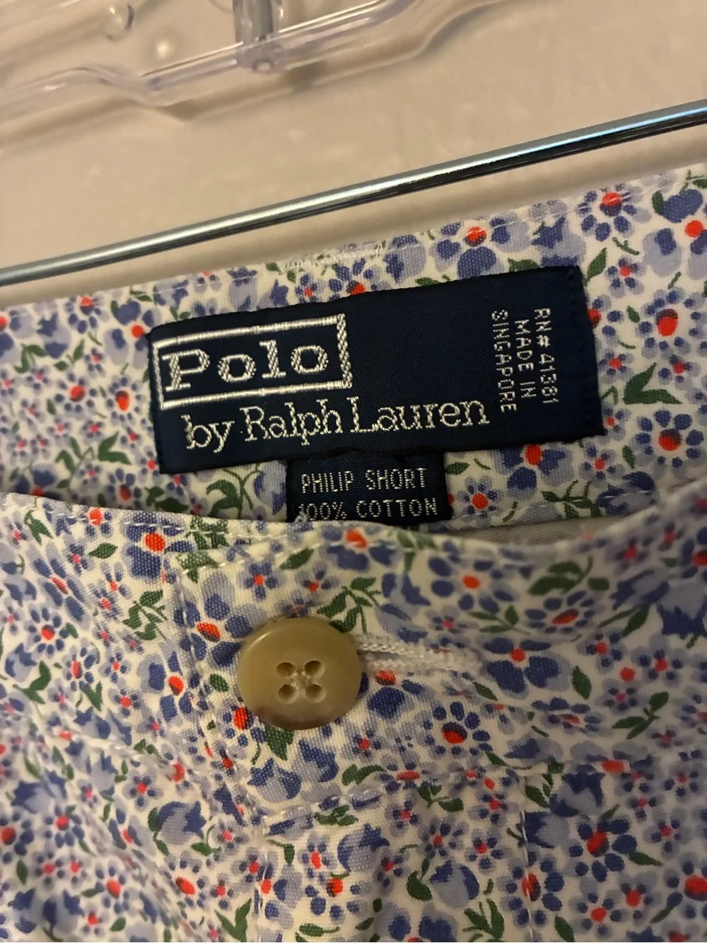 Vintage 90s Polo Ralph Lauren Philip Floral Shorts White Purple Men’s/Women’s